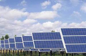 solar panels on farmland