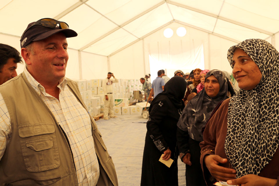 Jonathan Campbell oversees the World Food Programme’s humanitarian projects assisting Syrian refugees in Jordan.