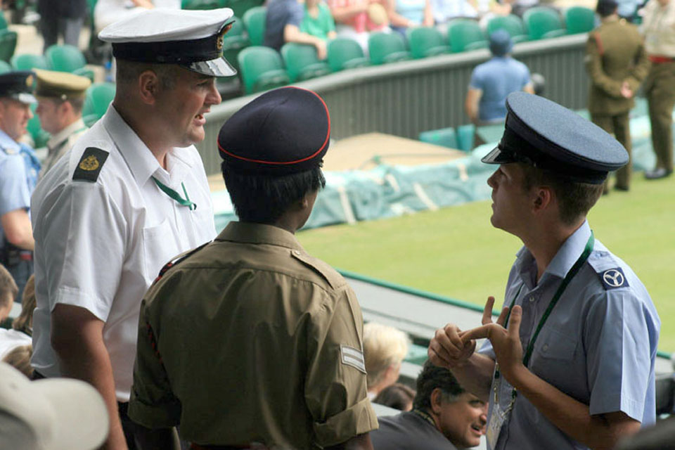 Wimbledon will be used for the Tennis competition of the 2012 Games. Personnel from all three Services have acted as stewards at the All England Lawn Tennis Club since 1947 