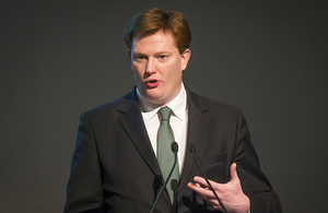 Danny Alexander giving a speech