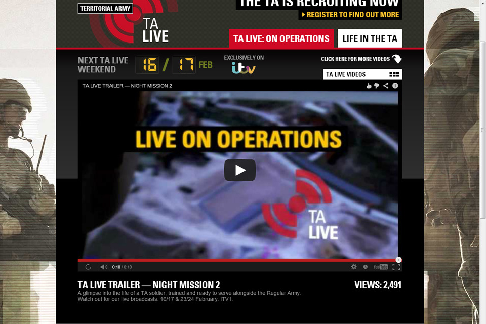TA LIVE   live adverts from live operations