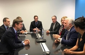 During the visit, Greg Clark held meetings with senior executives from both companies, as well as Canadian and Quebec Government Ministers