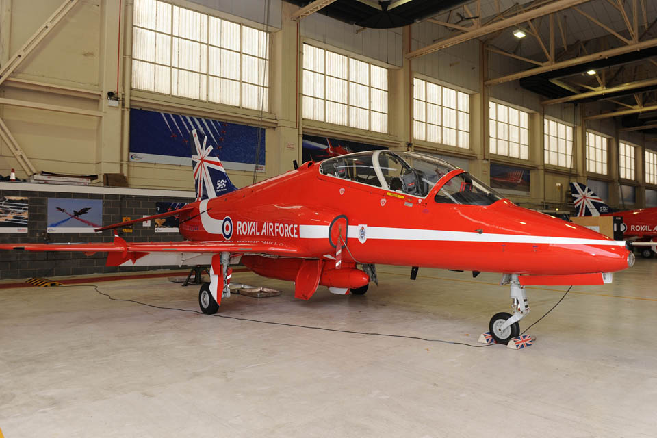 A Red Arrows Hawk jet