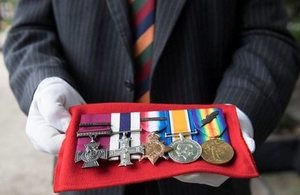 A selection of medals.
