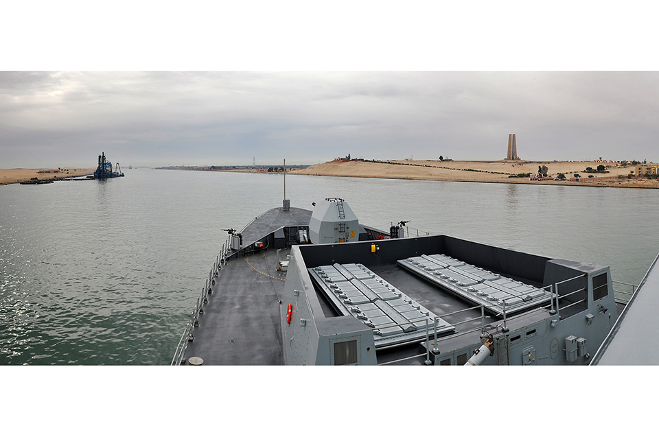 Defence Secretary attends historic Suez Canal expansion