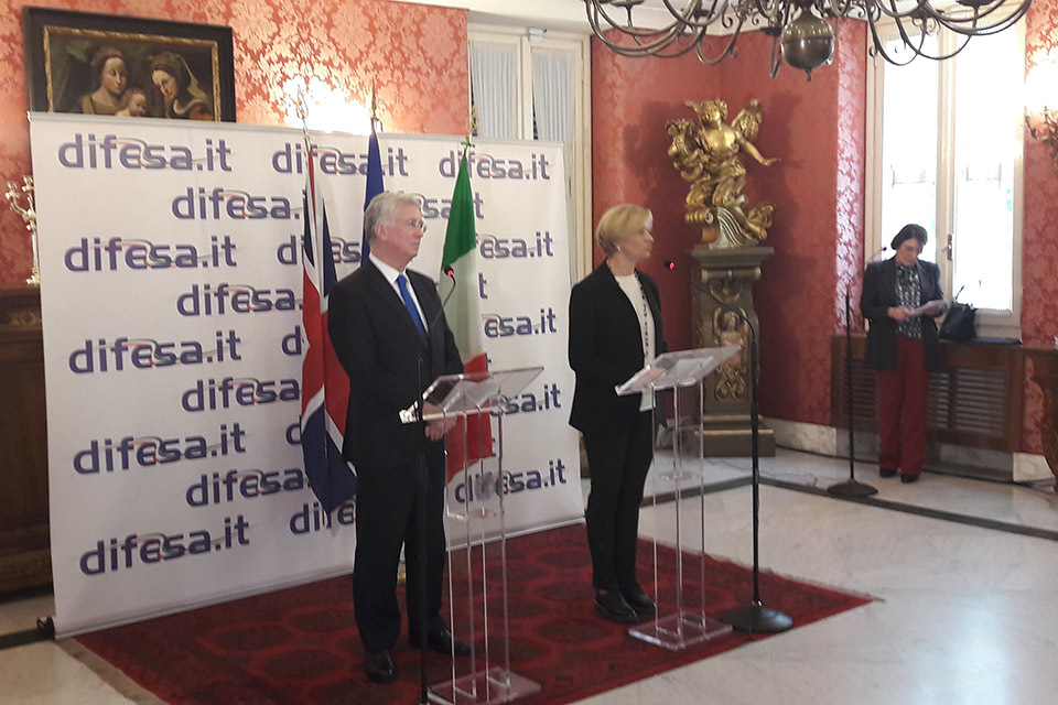 Britain and Italy stand together to tackle security threats