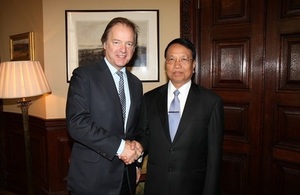 Foreign Office Minister and the Burmese Minister for Electric Power