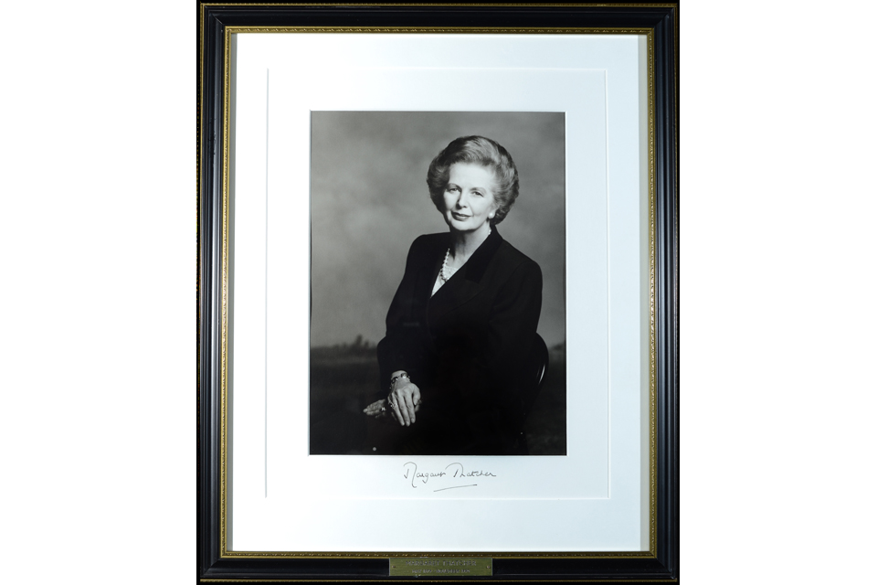 Terence Donovan's portrait of Baroness Thatcher