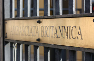 British Embassy plaque
