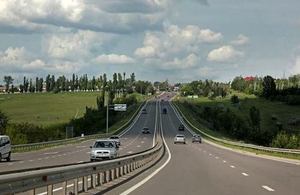Repaired road in Moldova