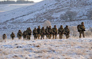 Soldiers from 2nd Battalion The Parachute Regiment taking part in Exercise Eagle's Nest [Picture: Crown Copyright/MOD 2013]