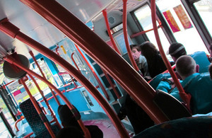 Inside of bus