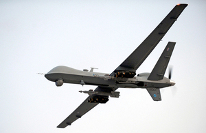 An RAF Reaper remotely piloted air system over Afghanistan (library image) [Picture: Petty Officer Airman (Photographer) Tam McDonald, Crown copyright]
