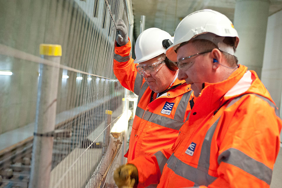 Transport Secretary sees Crossrail progress in south east London