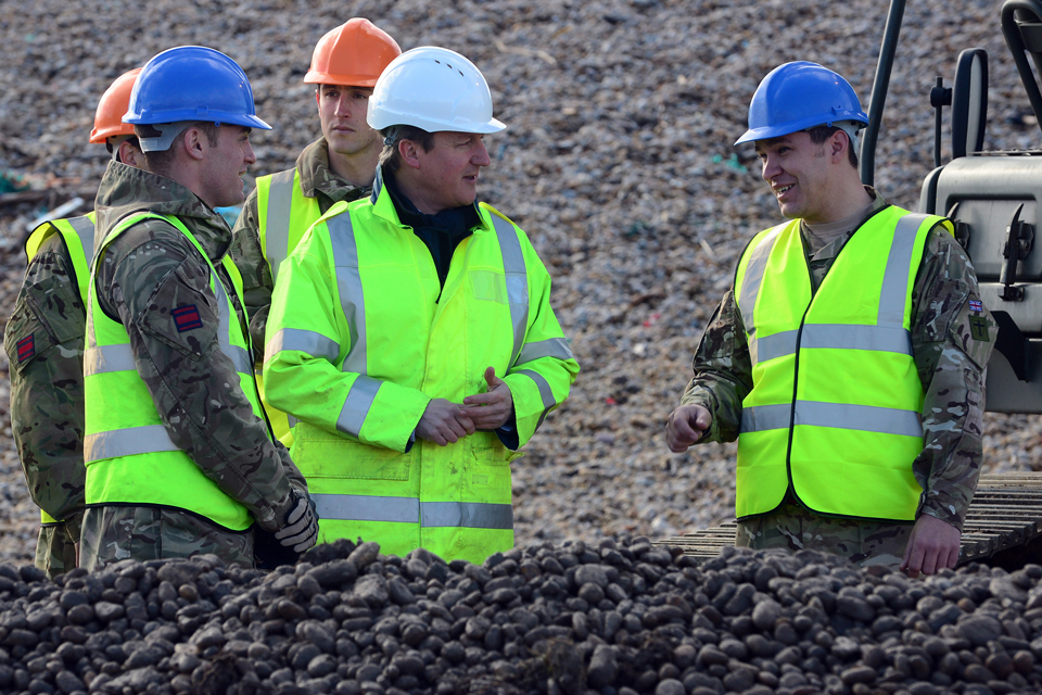 Armed forces help flood relief efforts
