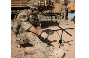 Soldier utilises satellite technology
