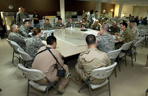 International teams gather at HQ ISAF Joint Command in Kabul
