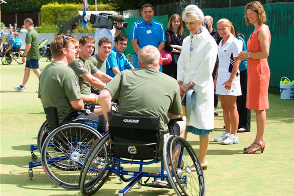 Battle Back tennis initiative launched at RAF Halton