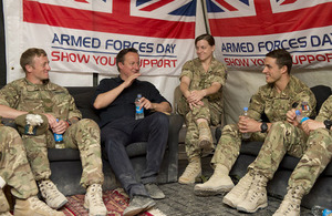 PM in Afghanistan with troops