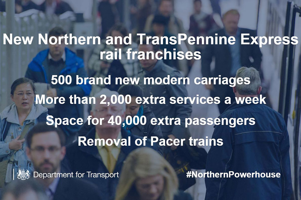 New Northern and Trans-Pennine Express rail franchises.