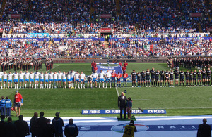 Italy vs Scotland rugby match