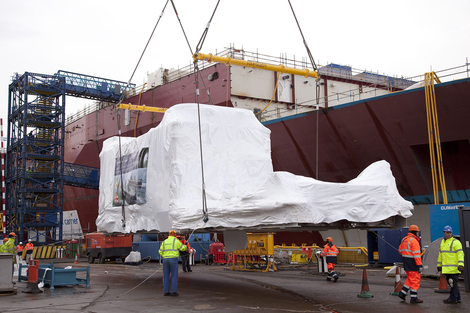 The Rolls-Royce MT30 gas turbine enclosure