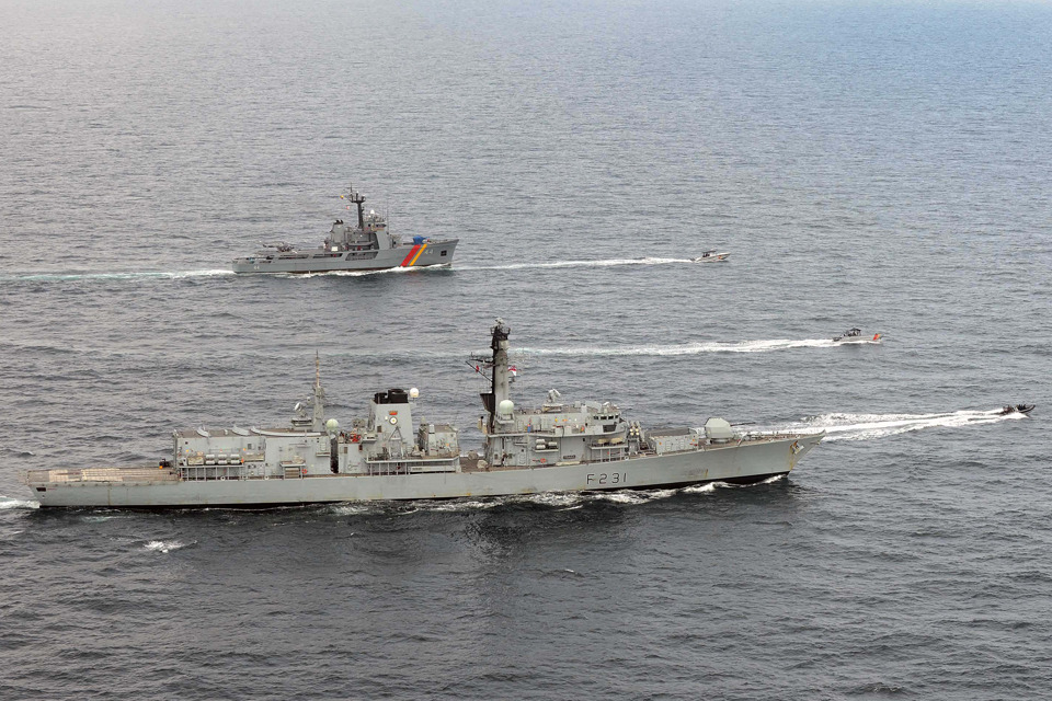 Royal Navy takes part in counter drugs operations