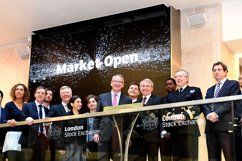 Robert Goodwill at the London Stock Exchange