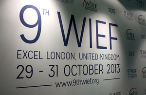 9th World Islamic Economic Forum taking place in London, 29 - 31 October 2013.