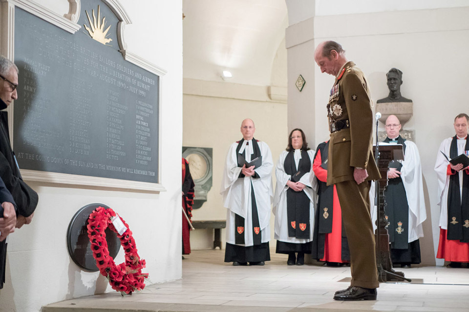 Armed Forces pay tribute on 25th anniversary of Gulf conflict