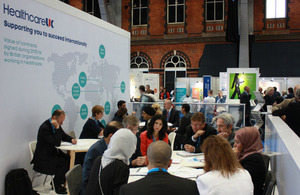 Meetings taking place on the Healthcare UK stand