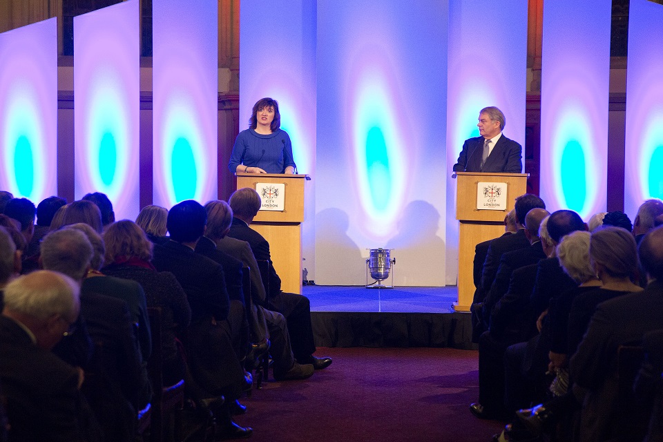 Nicky Morgan at Guildhall City of London Corporation