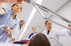 Medical team with patient.
