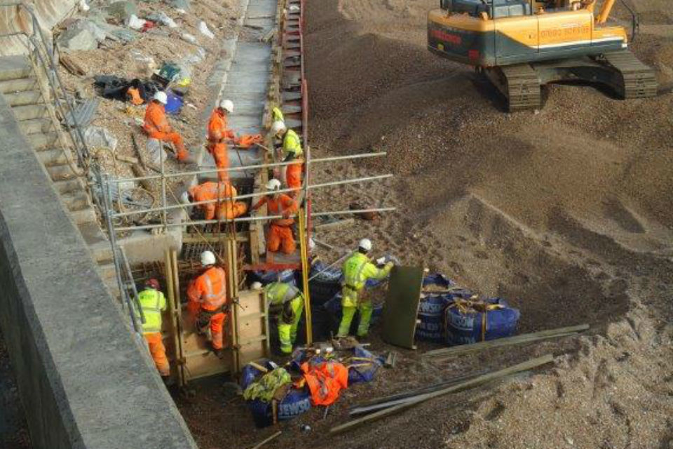 Torcross sea defence repaired after Devon storms