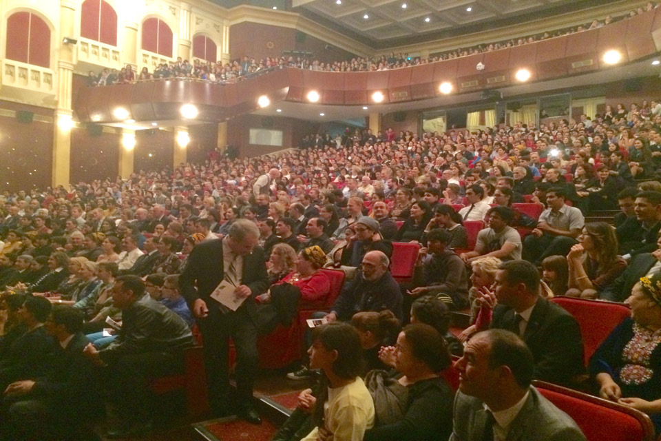 Audience packed the theatre to the rafters