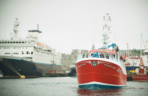 Shetland boats in harbour