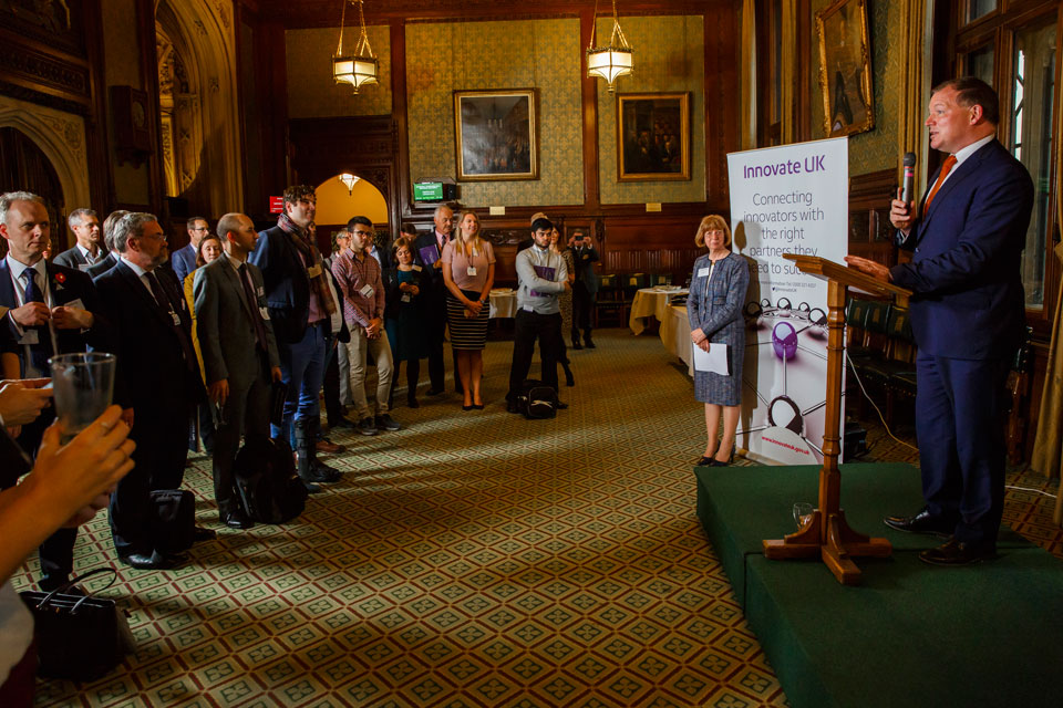 The 2016 innovation awards were hosted by Damian Collins MP.