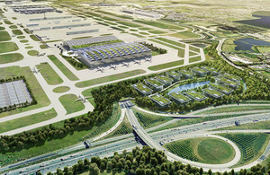 Proposed new north-west runway at Heathrow Airport.