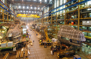 Astute Class attack submarines under construction at Barrow-in-Furness (library image) [Picture: BAE Systems]