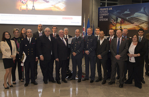 Bernard Gray, Chief of Defence Materiel, and Laurent Collet-Billon, head of the French Directorate General of Armaments, with their teams [Picture: Andrew Linnett, Crown copyright]