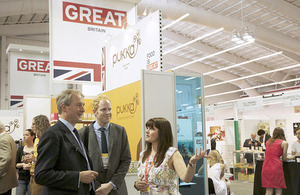 Owen Paterson tours the Summer Fancy Food Show at the Javits Center in New York.