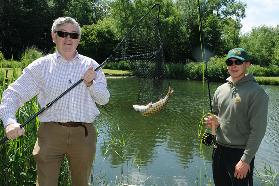 Fishing scheme is 'stress buster' for troops back from operations
