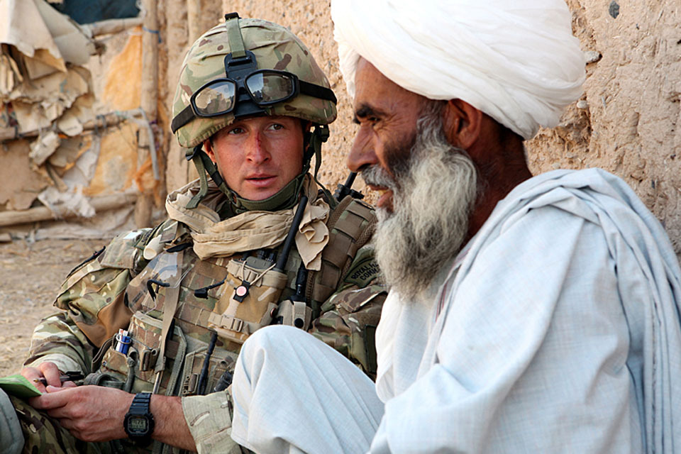Royal Marines and ANA adapt to reassure Afghan community