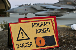 An RAF Tornado at RAF Akrotiri in Cyprus [Picture: Corporal Neil Bryden RAF, Crown copyright]