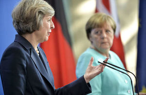 PM Theresa May and Chancellor Merkel