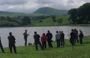 Anglers enjoying a day out