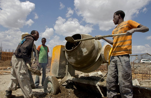 Construction workers in Ethiopia. Picture: Simon Davis/DFID