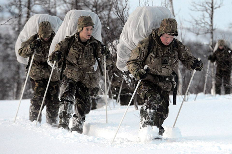 Navy pilots swap Afghan desert for Norway snow