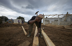Construction begins on the UK medical facility in Sierra Leone. Picture: Rob Holden/Save/DFID