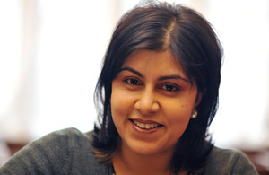 The Rt Hon Baroness Warsi, Senior Minister of State at the UK Foreign & Commonwealth Office